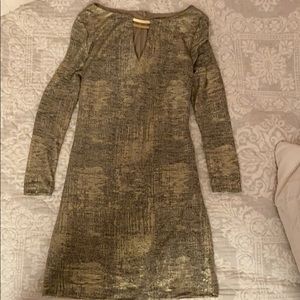Vince Camuto gold dress